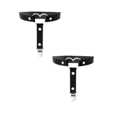Imagem de Conjunto De 2 Peças De Suspensórios Sexy Para Mulheres, Estilo Gótico 