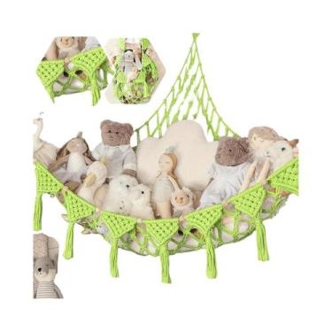 Imagem de Rede De Armazenamento De Pelúcias Gigante: Decoração De Parede Para Qu