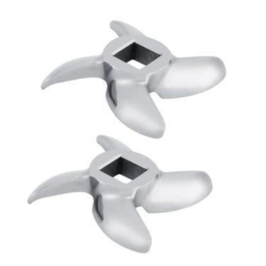 Imagem de Zerodis 2 Peças de Lâmina para Moedor de Carne, Peças de Processador de Alimentos, Acessórios de Moagem de Cortador, para Moedores de Carne, Compatíveis Com Acessórios de Moedor Elétrico Padrão, 2 de