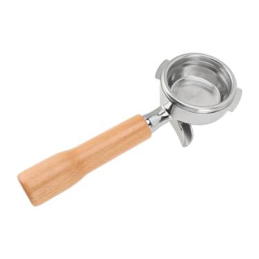 Imagem de aqxreight Portafilter de café de 58 Mm Em Aço Inoxidável Com 2 Orelhas Portafilter Removível Com Bico de Alça de Madeira para Máquina de café Nuova Aço de Máquinas Projetadas Com Ajuste Garante