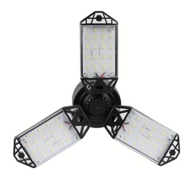 Imagem de Luzes LED de garagem, luzes de teto de lúmen deformáveis de 200 W com 3 painéis ajustáveis, luminária de luz do dia lâmpadas LED para garagem, oficina