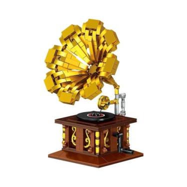 Imagem de Máquina De Costura Vintage Em Blocos De Montar 3D, Modelo DIY Para Cri