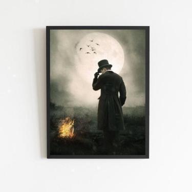 Imagem de Quadro Exú Rei Das Sete Encruzilhadas 24X18Cm Preta