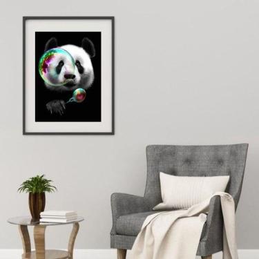 Imagem de Quadro Panda Bola De Sabão - 60X48Cm