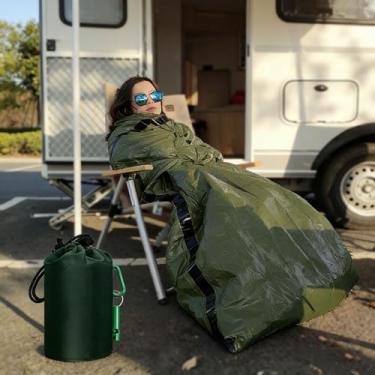 Imagem de Saco de dormir de emergência, cobertor de emergência portátil, equipamento de sobrevivência, sacos térmicos portáteis à prova d'água, saco de dormir Mylar para acampamento, equipamento de