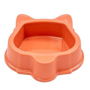 Imagem de Comedouro e Bebedouro Cat cor Terracota em 160ml - SAO PET