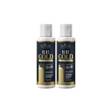 Imagem de Kit Blue Gold Salvatore 2x100ml Passo 1 e 2 Reconstrução Capilar com T