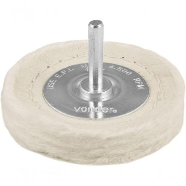 Imagem de Roda De Feltro-pano 3x1-2" Haste 1-4" Para Polimento Vonder