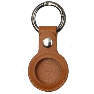 Imagem de Capa De Couro Premium Protetora Para Apple Air Tag Chaveiro Airtag - -