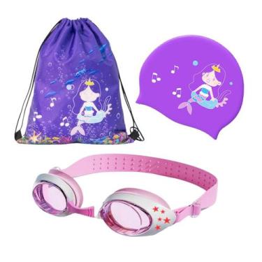 Imagem de Kit Hero Band Óculos Natação com Bolsa Touca Estojo Infantil Personage