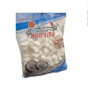 Imagem de Kit 2 Pacotes Bala de Coco tradicional 800g Bico-Lito - Lynx produções