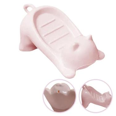 Imagem de Saboneteira Gatinho Porta Sabonete Gato Banheiro Lavabo Box Pia Bancad