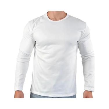 Imagem de Camiseta Térmica Masculina De Inverno Com Forro De Lã E Gola Redonda P