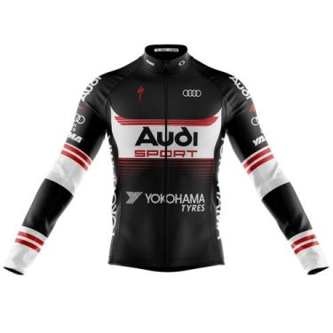 Imagem de Camisa Ciclismo Manga Longa Audi Zíper Total Fitness Dry Fit -, XGG