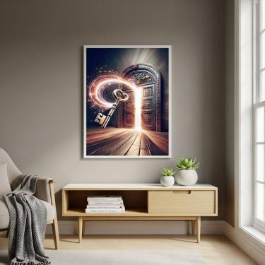 Imagem de Quadro Decorativo Chave para a Porta Mágica - 70x50cm