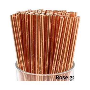 Imagem de 25 Canudos De Papel Biodegradáveis Descartáveis Para Festas, Coquetéis