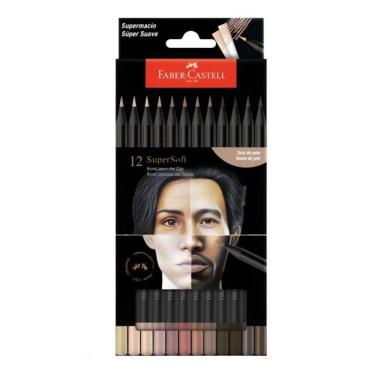 Imagem de Lápis de Cor Ecolápis Supersoft 210713 12 Cores Tons de Pele - Faber Castell