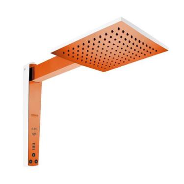 Imagem de Chuveiro Acqua Century Branco  Dourado 220v, Laranja, 220V