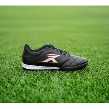 Imagem de Chuteira Society Oxn Rio 3 X-Pro 2 -, Preto, Vermelho, 42