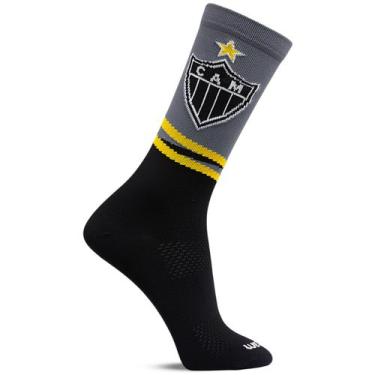 Imagem de Meia Ciclismo Corrida Fitness GYM Clube Atlético Mineiro Cor: Galo Tam