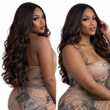 Imagem de Peruca Front Semi Lace Ondulada Fibra Orgânica 70cm + Cap - bbless, 2
