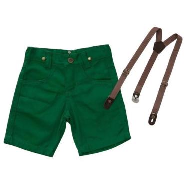 Imagem de Bermuda Com Suspensório Infantil - Várias Cores - Bento E Maria Moda I