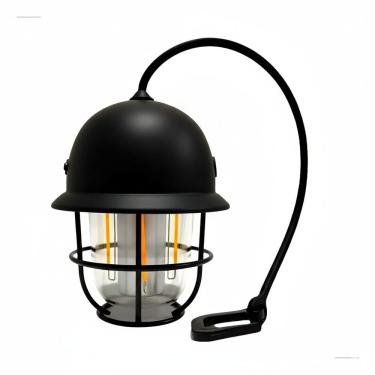 Imagem de Luminária Retrô com Carregamento USB 24w Iluminação LED de Alta Eficiência Design Industrial Preto CGK