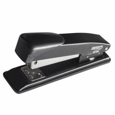 Imagem de Grampeador Pequeno BRW GP1000 para Até 15 Folhas com Estrutura Metálica e Base Plástica