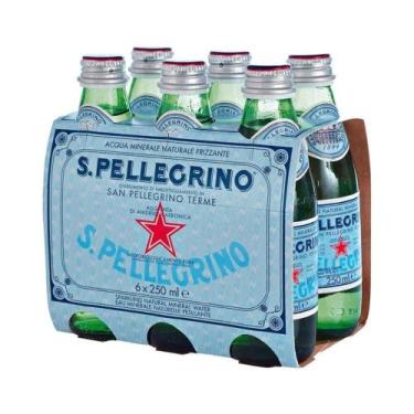 Imagem de Água com Gás S. Pellegrino 250ml Pack 6  Mineral Italiana Premium