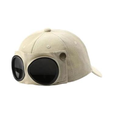 Imagem de Boné de Beisebol com Óculos de Sol Aviador Masculino - Estilo Coreano 