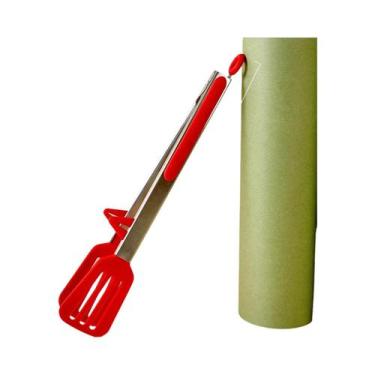 Imagem de Pinças De Cozinha Antiderrapantes Em Aço Inoxidável Com Silicone E Nyl