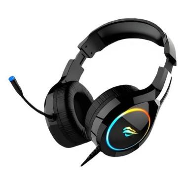 Imagem de Fone de ouvido over-ear gamer Havit H2232D 2xP2, RGB - Preto