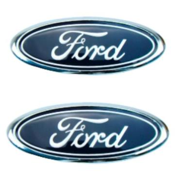 Imagem de 2 Emblemas Grade Dianteira e Porta Malas Ford KA 2002 a 2007 - Marcon