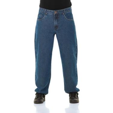 Imagem de Calça Jeans Masculina Arauto Baggy Brown, Azul escuro, 36