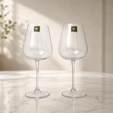 Imagem de Kit 02 Taças Cristal Bohemia Vinho Tinto Linha Ardea 540ml