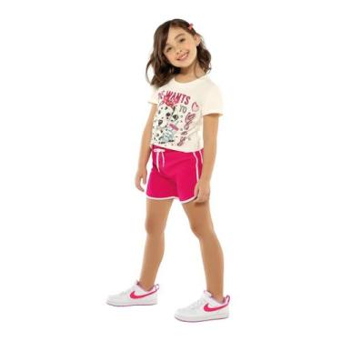 Imagem de Conjunto infantil feminino verão - roupa de menina - Trick Nick, Bege,