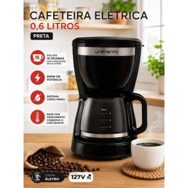 Imagem de  cafeteira elétrica unitermi 0,6l  15 xícaras , 110V