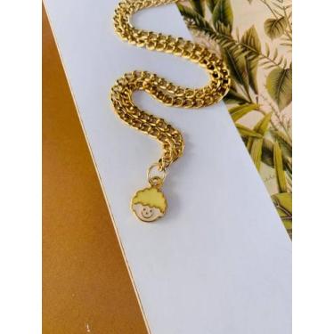 Imagem de Colares personalizados banhados a Ouro mães e filhos rostinho de crian