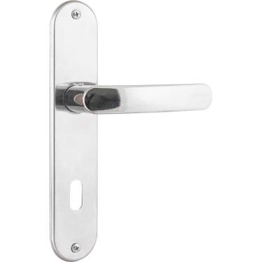 Imagem de Fechadura Interna 2700-71 para Porta de Madeira em Aço Inox Polido Cromada com 2 Chaves...