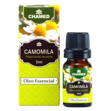 Imagem de Óleo Essencial de Camomila Alemã ou Camomila Azul 5ml 100% Puro  Chame