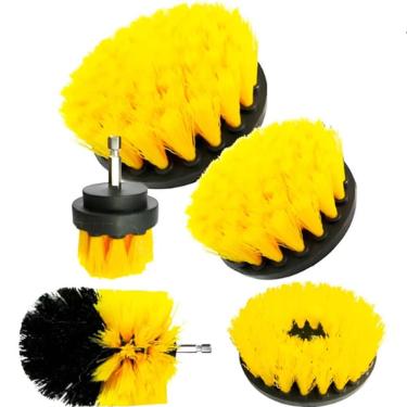 Imagem de Kit de Escovas Rotativas para Limpeza de Furadeira 5 Peças 06065 com Cerdas de Nylon Titanium