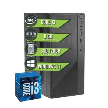 Imagem de Computador Pc Intel Core I3 6100 8GB Ddr4 Ssd 120GB Windows 11 Trial