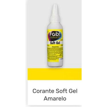 Imagem de Corante Soft Gel Amarelo - FAB, 25g