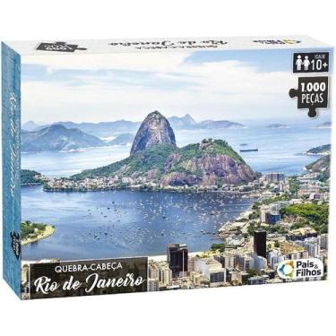 Imagem de Quebra-cabeça Cartonado Rio De Janeiro 1000 Peças - Pais E Filhos