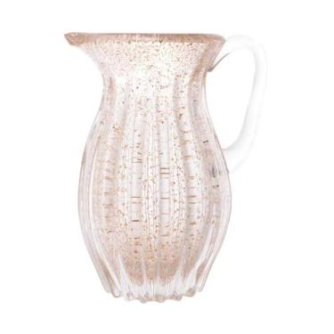 Imagem de Jarra De Vidro Transparente e Dourado 1,4L Italy Wolff