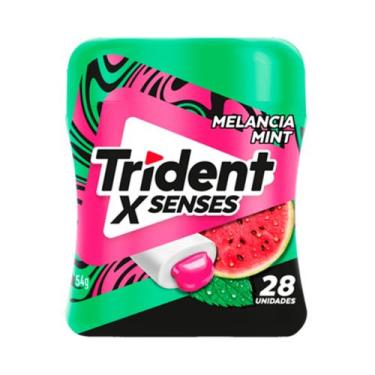 Imagem de Goma de Mascar Trident X Senses Melancia Com 28 Unidades - Super Merca