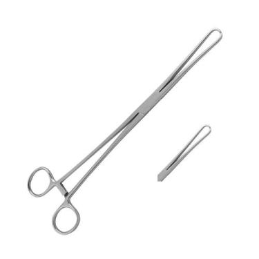 Imagem de Pinça Pozzi Cirúrgica 24cm P Colo Uterino Aço Inox - SOCIAL