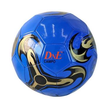 Imagem de Bola de futebol de pvc para campo ( tamanho 05) - Lojas 10, Azul