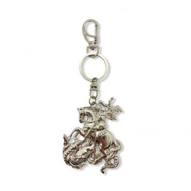 Imagem de Chaveiro São Jorge Grande Metal 13 Cm - Lua Mistica