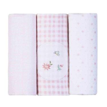 Imagem de Cueiro flanelado estampado 80cm x 80cm - PAPI TEXTIL